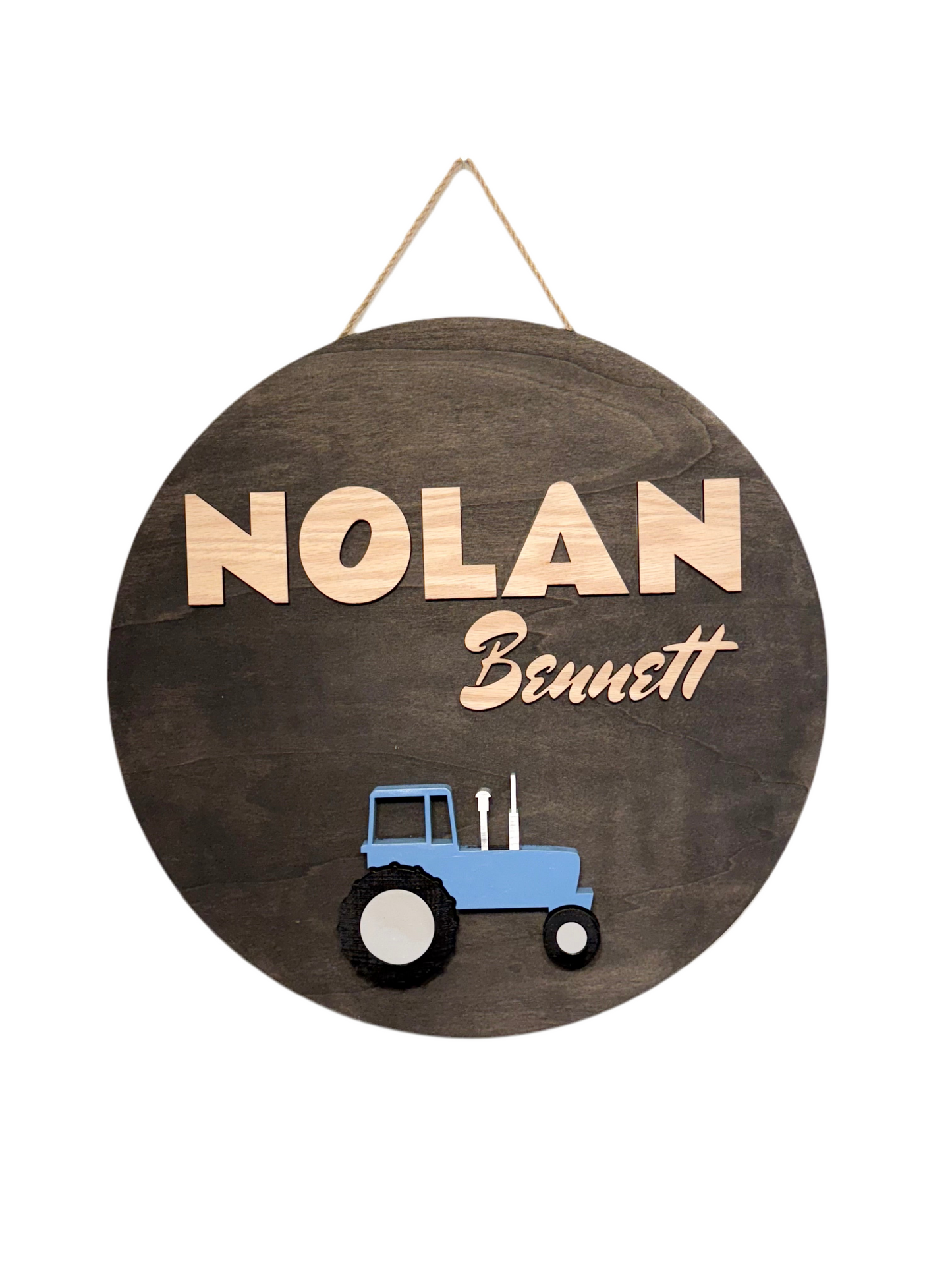 Round Name Sign